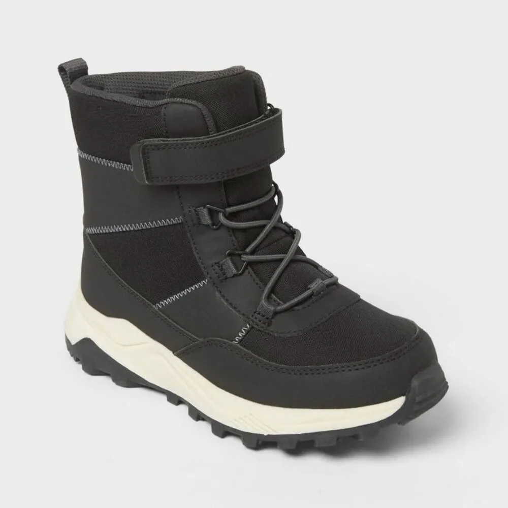 Kids' Noah Hiker Winter Boots - Cat & Jack Black 5